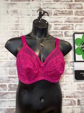 Goddess Lace Underwire Bra in Fuchsia 34J